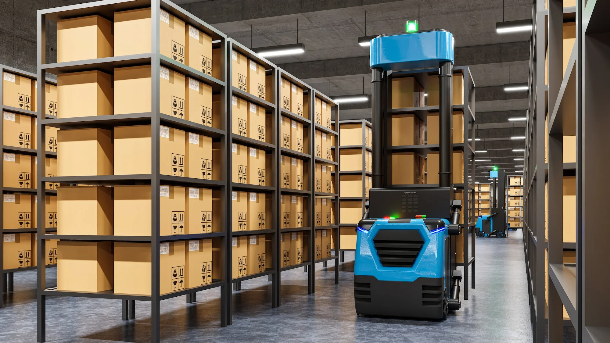 Robot Forklift. Robot Forklift.