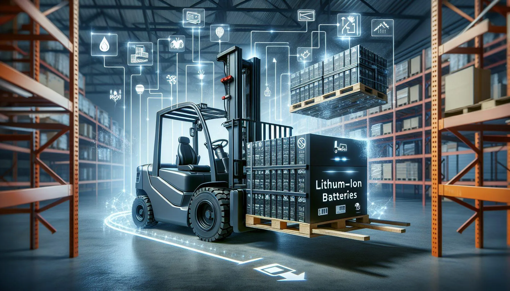 The Benefits of Lithium-Ion Batteries for Forklifts blog post featured image