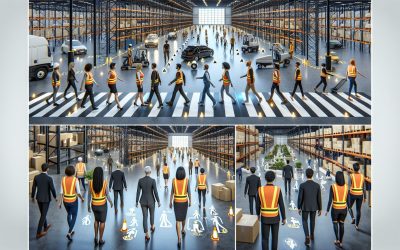 Using Visual Cues to Improve Warehouse Pedestrian Safety
